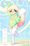 Rating: s
ID: 5586931
Date: 2025-05-20 20:01:43 -0400
Status: active
Score: 17
5_fingers absurd_res alternate_species ambiguous_gender anthro biped bottomless canid canine clothed clothing fingers front_view fur fur_tuft furrification green_clothing green_eyes green_hoodie green_topwear hi_res hip_tuft hoodie hoodie_(artist) humanoid_face legwear looking_at_viewer mammal max_(hoodie) on_one_leg one_eye_closed pose solo standing text thigh_highs topwear tuft url white_clothing white_legwear white_thigh_highs post #5586931