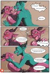 2023 anthro bent_legs blush bodily_fluids breasts comic confession dialogue drooling duo english_text errec_(narusewolf) female female_penetrated french_kissing from_front_position hi_res horn kissing kobold leaning leaning_forward legs_up licking male male/female male_penetrating male_penetrating_female narusewolf non-mammal_breasts nude open_mouth patreon_username penetration saliva saliva_string scalie sex simple_background speech_bubble tail teeth text tongue tongue_out vaginal vince_(disambiguation) vince_(narusewolf) yellow_eyes