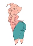 Rating: s
ID: 5361068
Date: 2025-02-09 03:48:37 -0500
Status: active
Score: 42
2024 3_fingers anthro big_butt big_ears big_eyes big_nose biped black_eyebrows blue_bottomwear blue_clothing blue_pants bottomwear brown_eyes butt clothed clothed_anthro clothed_female clothing coiled_tail curled_tail curved_eyebrows digital_drawing_(artwork) digital_media_(artwork) domestic_pig eyebrows eyelashes female fingers floppy_ears full-length_portrait fully_clothed fully_clothed_anthro fully_clothed_female fur head_turned hi_res illumination_entertainment iris leaning leaning_forward light_body light_fur looking_at_viewer looking_back looking_back_at_viewer mammal mature_anthro mature_female monotone_background monotone_body monotone_fur monotone_tail open_mouth pants pink_body pink_clothing pink_ears pink_fur pink_nose pink_sclera pink_shirt pink_tail pink_tongue pink_topwear portrait pupils rosita_(sing) shirt short_tail simple_background sing_(movie) solo sori0414 standing straight_legs suid suine surprise sus_(pig) tail thin_eyebrows three-quarter_view tongue topwear white_background post #5361068