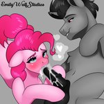 1:1 absurd_res bodily_fluids cum cum_in_mouth cum_inside duo emilywulfstudios equid equine female feral friendship_is_magic genital_fluids hasbro hi_res horn horse male male/female mammal my_little_pony mythological_creature mythological_equine mythology pinkie_pie_(mlp) pony spade_lovelight unicorn