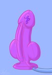 absurd_res ambiguous_gender anthro blue_body blue_fur bodily_fluids cartoon_network chibon dildo domestic_cat felid feline felis fur genitals gumball_watterson hi_res knot mammal micro panicked_look penis sex_toy solo sweat sweat_drip sweatdrop the_amazing_world_of_gumball transparent_sex_toy trapped tube