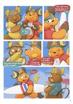 absurd_res alolan_form alolan_raichu anthro beach clothed clothing comic comic_panel dialogue duo english_text generation_1_pokemon generation_7_pokemon gralicbutter hat headgear headwear hi_res male nintendo pancake_(gralicbutter) pokemon pokemon_(species) raichu regional_form_(pokemon) sea seaside sky surfboard tail text water