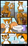 anthro bat bathing bathroom breasts butt comic dialogue dreamworks duo dust:_an_elysian_tail english_text featureless_breasts felid female female/female fidget_(elysian_tail) fur green_eyes hi_res kung_fu_panda mammal master_tigress membrane_(anatomy) membranous_wings nimbat nipples orange_body orange_fur pantherine rear_view text tiger wet wings yiffmasters