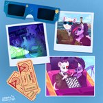 1:1 amusement_park amusement_ride anthro canid canine chess creamy_roux duo eclipse emberfox female fennec_fox flashlight fox ghost hair hi_res lake lux_forest luxforest mammal mouse murid murine photo polaroid purple_body purple_hair rodent roller_coaster spirit trans_(lore) true_fox white_body