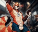 Rating: e
ID: 5301920
Date: 2025-01-11 21:37:06 -0500
Status: active
Score: 68
ailurid animal_genitalia anthro balls bus clothed clothing commercial_vehicle digital_media_(artwork) fully_sheathed fur genitals green_eyes group hair hi_res keirish_(character) male male_focus mammal navel orange_body orange_fur public public_exposure public_transportation red_panda sheath smile smirk solo_focus sunitai tail topless vehicle white_body white_fur post #5301920