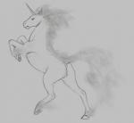 anus butt equid equine female feral fire flaming_hair flaming_mane flaming_tail generation_1_pokemon genitals horn mammal monochrome mythological_creature mythological_equine mythology nintendo pokemon pokemon_(species) pseudo_hair pseudo_mane pussy rapidash sketch solo tail unicorn yaroul