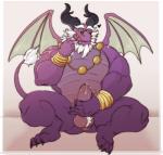 2019 activision anthro asher_(spyro) ball_tuft balls beard biped bodily_fluids cum dragon erection facial_hair foreskin front_view genital_fluids genitals hair hi_res humanoid_genitalia humanoid_penis jewelry licking_cum looking_at_viewer male masturbation mature_male muscular muscular_anthro muscular_male mythological_creature mythological_scalie mythology necklace nude partially_retracted_foreskin penile penile_masturbation penis pubes purple_body purple_scales rescued_dragons_(spyro) scales scalie simple_background sitting smile solo spyro_reignited_trilogy spyro_the_dragon tail thewildwolfy thick_thighs tongue tongue_out tuft white_background white_hair wristband