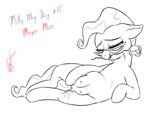 2018 anatomically_correct bedroom_eyes biting_object bodily_fluids ears_back earth_pony english_text equid equine eyewear female feral flower friendship_is_magic genital_fluids genitals glasses hasbro horse looking_at_viewer mammal masturbation mayor_mare_(mlp) my_little_pony narrowed_eyes nipples pivoted_ears plant pony pussy rose_(flower) seductive signature simple_background solo teats teeth text vaginal_fluids wastedtimeee white_background