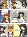 3:4 anthro basitin brown_hair chest_tuft colored comic conditional_dnp countershading dialogue duo english_text felid female flora_(twokinds) fur hair keidran mammal orange_body orange_fur pantherine text tiger tom_fischbach tuft twokinds white_body white_fur