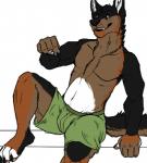 Rating: q
ID: 401251
Date: 2013-11-14 01:59:07 -0500
Status: active
Score: 6
4_toes 5_fingers anthro barefoot biped black_body black_fur bottomwear brown_body brown_eyes brown_fur bulge canid canine canis claws clothed clothing collarbone domestic_dog doofus feet fingers front_view fur gesture hand_gesture looking_at_viewer male mammal pointing pointing_down shorts simple_background sitting solo toes topless white_background white_body white_fur post #401251