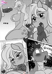 animal_genitalia animal_penis anthro anthrofied applejack_(mlp) areola balls big_breasts blush breasts clothed clothed/nude clothing comic cutie_mark dragon equid equine fellatio female female_penetrated friendship_is_magic genitals hasbro hi_res kneeling licking looking_at_genitalia looking_at_penis male male/female male_penetrating male_penetrating_female mammal my_little_pony mythological_creature mythological_scalie mythology nipples non-mammal_balls nude oral penetration penile penis penis_awe penis_lick pia-sama scalie sex spike_(mlp) tongue tongue_out