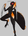 Rating: s
ID: 5541367
Date: 2025-05-01 08:43:59 -0400
Status: active
Score: 15
absurd_res ambiguous_gender antennae_(anatomy) arthropod black_body claws digitigrade fire flaming_tail grey_background hi_res humanoid hybrid hymenopteran insect mantis on_one_leg raised_leg red_eyes simple_background solo standing tail wasp zermple post #5541367