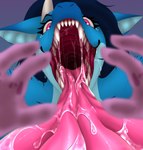 ambiguous_gender ambiguous_pov ambiguous_prey anthro dragon duo female female_focus first_person_view hi_res imminent_vore lyla_(lyladragon) mouth_shot mythological_creature mythological_scalie mythology open_mouth prey_pov scalie solo_focus vore y.kaila