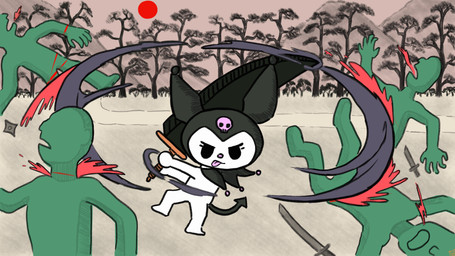 Rating: e
ID: 5569157
Date: 2025-05-13 11:33:59 -0400
Status: active
Score: 4
16:9 4k absurd_res anthro big_sword blood bodily_fluids chibi day demon female fight forest gore grass group hi_res kuromi lagomorph leporid male mammal melee_weapon mountain nature onegai_my_melody outside pink_skull plant rabbit red_sun road sanrio slashing spade_tail sword swordfight t-55dasha tail tree ukiyo-e violence weapon white_body widescreen post #5569157
