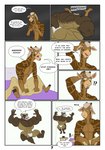 abs american_opossum animated animated_comic anthro barazoku bedroom big_pecs clothing comic dialogue dream duo giraffe giraffid hi_res horn kissing male mammal marsupial muscular muscular_anthro muscular_male ossicone pecs proxol_(artist) short_playtime size_difference text thong underwear virginia_opossum