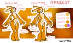 anthro apricot_(yare) claws countershading fur heterochromia laerwolf lagomorph leporid male mammal model_sheet navel nude orange_body orange_fur purple_eyes rabbit short_tail solo tail theenyface white_body white_countershading yellow_eyes