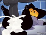 2024 3_toes absurd_res anthro anthro_on_anthro anthro_penetrated anthro_penetrating anthro_penetrating_anthro balls big_breasts big_butt big_penis black_body black_eyes black_fur bodily_fluids bottomless breasts butt clothed clothing cum cum_in_pussy cum_inside domestic_cat duo erection faceless_anthro faceless_character faceless_male feet felid feline felis female female_penetrated from_front_position fur genital_fluids genitals google google_doodle grey_balls grey_body grey_clothing grey_fur grey_pawpads grey_penis grey_robe hi_res huge_breasts huge_butt huge_penis lying magic_cat_academy magnus_(miso_souperstar) male male/female male_penetrating male_penetrating_female mammal miso_souperstar missionary_position momo_(google) on_back orange_sclera pawpads penetration penis robe rough_sex sex short_stack toes vaginal vaginal_penetration