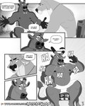 4:5 bovid bovine bulge cattle comic dialogue hi_res male male/male mammal misterstallion shirtless