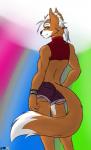 Rating: q
ID: 392207
Date: 2013-10-22 01:37:43 -0400
Status: active
Score: 22
abstract_background anthro armband biceps biped black_nose bottomwear bracelet butt canid canine clothed clothing femboy fox fox_mccloud fully_clothed fur green_eyes hair hand_on_hip jewelry looking_at_viewer looking_back male mammal muscular muscular_anthro muscular_femboy muscular_male nintendo orange_body orange_fur ponytail pose rath_raholand rear_view shirt shorts simple_background smile solo standing star_fox tied_hair topwear underbutt white_hair post #392207