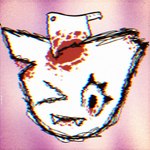Rating: q
ID: 4762899
Date: 2024-05-05 00:18:51 -0400
Status: active
Score: 56
1:1 absurd_res ambiguous_gender blood bodily_fluids crt_effect digital_drawing_(artwork) digital_media_(artwork) felid feline felis femtanyl fur gore headshot_portrait hi_res kawaiikat knife looking_at_viewer mammal one_eye_closed portrait rgb_shift simple_background simple_eyes smile solo teeth teeth_showing token_(femtanyl) torn_ear white_body white_fur wink wounded post #4762899