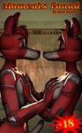 2020 3d_(artwork) 5_fingers animatronic anthro binocszoomx10 breast_grab breasts canid canine digital_media_(artwork) duo english_text erection female fingers fire fireplace five_nights_at_freddy's fox foxy_(fnaf) genitals hair hand_on_breast hand_on_chest hi_res machine male male/female mammal nude penis robot scottgames smile source_filmmaker_(artwork) text