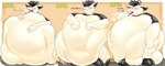 absurd_res after_vore anthro anthro_pred balls belly big_balls big_belly bodily_fluids bovid bunny_the_goat caprine caprine_demon demon digestion felloweirdo genitals goat goat_demon hi_res huge_balls huge_belly male mammal morbidly_obese obese overweight overweight_male solo squish sweat vore weight_gain