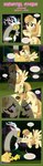 absurd_res alice_goldenfeather_(estories) anthro black_border border chimera dialogue dirty discord_(mlp) draconequus duo english_text equid equine estories everfree_forest eye_contact female feral flying friendship_is_magic frown hasbro hi_res hooves looking_at_another looking_down male mammal my_little_pony mythological_creature mythological_equine mythology narrowed_eyes offscreen_character outside pegasus plant raised_hoof shrub spread_wings text tree wings yellow_eyes