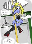 Rating: q
ID: 1309384
Date: 2017-08-22 02:42:42 -0400
Status: active
Score: 3
anthro belt boots building butt cable clothing fangs felid female footwear gear ghostbusters hair hi_res high_heeled_boots high_heels lamp mammal nails pole shoes solo suit teeth whitewolf105_(artist) post #1309384