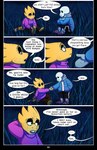 absolutedream absurd_res alphys animated_skeleton bone comic comic_sans dialogue duo english_text eyewear glasses hi_res lizard pince-nez reptile sans_(undertale) scalie skeleton text undead undertale undertale_(series)