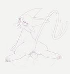 2019 anus balls color_request digital_drawing_(artwork) digital_media_(artwork) duo eeveelution erection espeon eye_roll felid female feral generation_2_pokemon genitals hi_res kekitopu looking_pleasured male male/female male_on_feral male_penetrating_feral mammal monochrome nintendo penetration penis pokemon pokemon_(species) pussy sex solo_focus vaginal vaginal_penetration