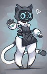 Rating: s
ID: 3886281
Date: 2023-02-21 08:10:59 -0500
Status: active
Score: 81
2022 4_fingers :3 ambiguous_gender android anthro anthrofied apron apron_only artist_name bellabot black_pawpads blue_eyes blue_nose clothing domestic_cat english_description felid feline felis fingers floating_hands full-length_portrait heart_symbol hi_res machine mammal mostly_nude pawpads portrait pudu_robotics robot screen screen_face shaded solo tail text thick_thighs tiptoes unavailable_at_source white_body yarney post #3886281