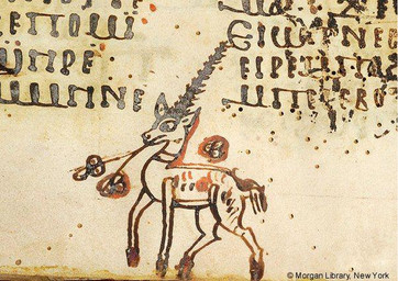 Rating: s
ID: 5559295
Date: 2025-05-09 03:12:22 -0400
Status: active
Score: 8
9th_century ambiguous_gender ancient_art coptic_text eating equid equine feral grazing horn looking_aside mammal manuscript marginalia monochrome mythological_creature mythological_equine mythology solo text traditional_media_(artwork) unicorn unknown_artist walking post #5559295