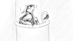 16:9 ambiguous_gender animal_crossing anthro clothed clothing courtroom dialogue_in_description dragonweirdo eyes_closed giraffe giraffid gracie_(animal_crossing) greyscale hand_on_chin hi_res mammal monochrome nintendo podium solo sparkles story story_in_description tapping_fingers widescreen