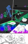 2018 anthro black_body black_fur bovid caprine clothed clothing comic darkner deltarune dialogue digital_media_(artwork) english_text eyewear female fur glasses goat group hair hat headgear headwear human humanoid kris_(deltarune) lancer_(deltarune) lynxgriffin male mammal ralsei reptile scalie scarf simple_background spade_(disambiguation) suit_symbol susie_(deltarune) teeth text undertale_(series)