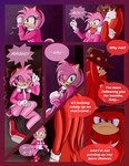 2019 absurd_res amy_rose anthro bodily_fluids breech_loader clothed clothing comic crying duo echidna english_text eulipotyphlan female forced fur green_eyes handwear hedgehog hi_res knuckles_the_echidna male mammal monotreme plantigrade profanity purple_eyes rape sega sonic_the_hedgehog_(series) tears text toso