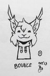 2023 2_frame_animation animated anthro cheek_tuft clothed clothing ear_tuft facial_tuft felid feline fur hi_res hoodie inktober lynx mammal marc_(theblueberrycarrots) short_playtime signature smile solo theblueberrycarrots topwear traditional_media_(artwork) tuft