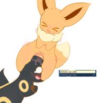 abdominal_bulge ambiguous_gender bdsm blush bmq bodily_fluids bondage bound duo ear_in_pussy ear_penetrating ear_play eevee eeveelution female female/ambiguous female_on_top female_penetrated feral feral_on_feral generation_1_pokemon generation_2_pokemon genital_fluids genitals head_lock hi_res improvised_dildo improvised_sex_toy large_penetration lying nintendo on_top penetration pokemon pokemon_(species) pussy shaking tears thick_thighs trembling umbreon umbreon_ear_kink vaginal vaginal_fluids vaginal_penetration