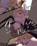 4:5 ambiguous_penetration arachnid arachnid_taur arms_tied arthropod arthropod_taur bdsm big_breasts bit_gag blonde_hair blue_eyes blush bondage bound breasts brown_body brown_fur centaur centorea_shianus_(monster_musume) comic comic_panel cunnilingus digital_media_(artwork) dildo duo equid equid_taur european_mythology eye_contact female female/female frontal_taur_genitals frontal_taur_pussy fur gag genitals grabbing_head grabbing_hips greek_mythology grey_hair hair hands_tied heart_eyes heart_symbol hi_res holding_chin humanoid_taur legs_tied long_hair looking_at_another mammal mammal_taur monster_girl_(genre) monster_musume multi_eye mythology navel onomatopoeia oral penetration ponytail pussy rachnera_arachnera_(monster_musume) raised_arms red_eyes sex sex_toy sound_effects spider spider_taur strapon taur text thehumancopier vaginal