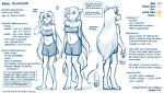 2019 7:4 adobe_photoshop_(artwork) anthro barefoot biped blep bottomwear canid canine canis chest_tuft clothed clothing conditional_dnp digital_media_(artwork) digitigrade english_text feet female front_view hair hi_res human keidran long_hair mammal mentioned_character midriff model_sheet monochrome navel pawpads raine_silverlock rear_view shorts simple_background sketch smile solo text tom_fischbach tongue tongue_out tuft twokinds white_background wolf