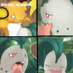 1:1 2010 chikorita colored comic conditional_dnp day detailed_background dialogue duo english_text erection fellatio female female_focus female_penetrated generation_1_pokemon generation_2_pokemon genitals insomniacovrlrd licking male male/female male_penetrating male_penetrating_female mammal nintendo oral oral_penetration outside penetration penile penis penis_lick penis_on_tongue pokemon pokemon_(species) raichu rodent sex solo_focus text tongue tongue_out