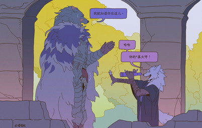Rating: q
ID: 5605310
Date: 2025-05-28 19:22:10 -0400
Status: active
Score: 8
absurd_res annoyed anthro armor blaidd_(elden_ring) bodily_fluids bulge canid canine canis cape chinese_text claws clothing codpiece duo elden_ring facial_scar fantasy finger_claws fluffy fromsoftware fur grey_body grey_fur hi_res kemono luoluokun517 male male/male mammal outside pointy_ears ruins scar side_view size_difference sweat sweatdrop telescope text translation_check wolf post #5605310