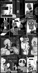 alternate_universe animated_skeleton bone boss_monster_(undertale) clothed clothing comic dialogue door doorknob duo english_text exclamation_point greeting hi_res horrortale humanoid male open_mouth papyrus_(undertale) sans_(undertale) skeleton sour-apple-studios speech_bubble teeth text undead undertale undertale_(series)