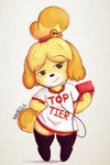 Rating: s
ID: 3037921
Date: 2021-11-22 00:51:27 -0500
Status: active
Score: 129
2019 2:3 accessory animal_crossing anthro arms_bent bell blonde_hair blush canid canine canis clothed clothing collared_shirt digital_media_(artwork) domestic_dog dress_shirt earbuds electronics featureless_feet feet female floppy_ears footwear front_view full-length_portrait fur game_console hair hair_accessory hand_on_hip handheld_console headphones hi_res holding_3ds holding_console holding_object isabelle_(animal_crossing) legwear looking_at_viewer mammal narrowed_eyes nauskills nintendo nintendo_3ds nintendo_3ds_console nintendo_console nintendo_ds_family oversized_clothing oversized_shirt oversized_topwear paws portrait print_clothing print_shirt print_t-shirt print_topwear shih_tzu shirt signature simple_background smile solo standing straight_legs stylus_charm t-shirt text text_on_clothing text_on_shirt text_on_t-shirt text_on_topwear text_print thick_calves thigh_highs topwear toy_dog wide_hipped_female wide_hips post #3037921