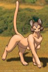 2000 4_breasts breasts brown_eyes brown_hair busty_feral chest_tuft claws dr_comet felid female feral fur grass_field hair hi_res kemono kimba_the_white_lion kitty_(kimba) lion looking_at_viewer mammal multi_breast nipples osamu_tezuka outside pantherine quadruped raised_tail short_hair solo tail tuft