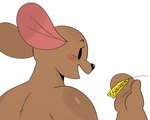 animate_inanimate anthro blush comic disney eyelashes female hi_res kanga kangaroo living_plushie macropod mammal marsupial mature_anthro mature_female nude open_mouth plushie price_tag simple_background solo sssonic2 standing white_background winnie_the_pooh_(franchise)