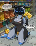 Rating: q
ID: 3637625
Date: 2022-10-19 18:40:32 -0400
Status: active
Score: 392
anthro anthrofied bellabot black_body blue_eyes blue_nipples breasts carrefour chips_(food) clothing comic curvy_figure digital_drawing_(artwork) digital_media_(artwork) domestic_cat ears_up employee employee_uniform english_text felid feline felis female food friddscat glowing glowing_eyes hi_res humanoid kerfus machine mammal nipples pinup pose pudu_robotics robot robot_humanoid screen screen_face smile solo store text white_body wide_hips post #3637625