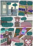 2022 anthro babystar biped comic detailed_background english_text female fur gemma_polson hair hi_res mammal rodent sciurid solo standing tail text thought_bubble tree_squirrel