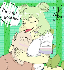 Rating: q
ID: 4534163
Date: 2024-01-14 01:21:10 -0500
Status: active
Score: 31
5_fingers anthro back_plates bald blush cavemanon_studios choker clothed clothing colored dinosaur duo english_text eyes_closed female female_anthro female_on_human fingers goodbye_volcano_high green_body green_hair green_scales hair hair_bun hand_on_head head_between_breasts hi_res hug human human_on_anthro interspecies jewelry long_tail male male/female male_on_anthro mammal necklace ornithischian prehistoric_species reptile scales scalie shirt simple_background snoot_game snout stegosaurian stegosaurus stella_(gvh_beta) tail tail_plates text thyreophoran topwear white_clothing white_shirt white_topwear yonstar_studios post #4534163