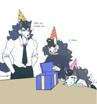 Rating: s
ID: 5577204
Date: 2025-05-16 18:25:31 -0400
Status: pending
Score: 2
anthro birthday birthday_gift black_sclera blue_eyes blush blush_lines bodily_fluids bone box breasts canid canine cheek_tuft clothed clothing container crying dialogue disembodied_head english_text eyelashes facial_tuft female fluffy fluffy_tail fur furniture gift_box group hair hat headgear headwear hi_res male mammal necktie party_hat skull skull_dog_(tianiseul) skull_head skulldog_(species) table tail teardrop tears text tianiseul tuft yellow_eyes post #5577204