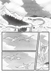 ambiguous_gender comic conditional_dnp dialogue dragon duo english_text european_mythology feral flying forest greyscale grumpyvulpix hi_res icewing_(wof) landing landscape monochrome mountain mythological_creature mythological_scalie mythology plant qibli_(wof) river sandwing_(wof) scalie text tree western_dragon wings_of_fire winter_(wof)